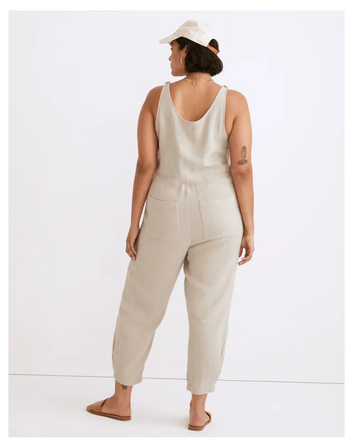 Women Breezewoven Linen Blend Tank Jumpsuit Ashen Sage Madewell Jumpsuits and Overalls Women Breezewoven Linen Blend Tank Jumpsuit Ashen Sage Madewell Jumpsuits and Overalls