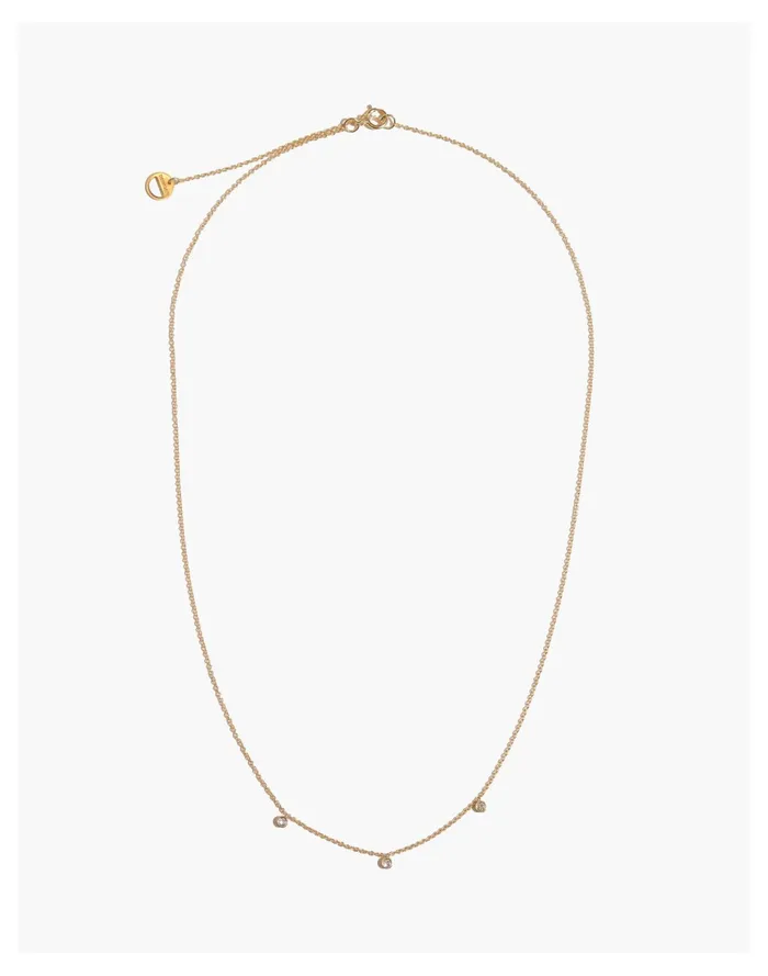 Women BYCHARI 3 DIAMOND NECKLACE Gold Madewell Fine Jewelry Women BYCHARI 3 DIAMOND NECKLACE Gold Madewell Fine Jewelry