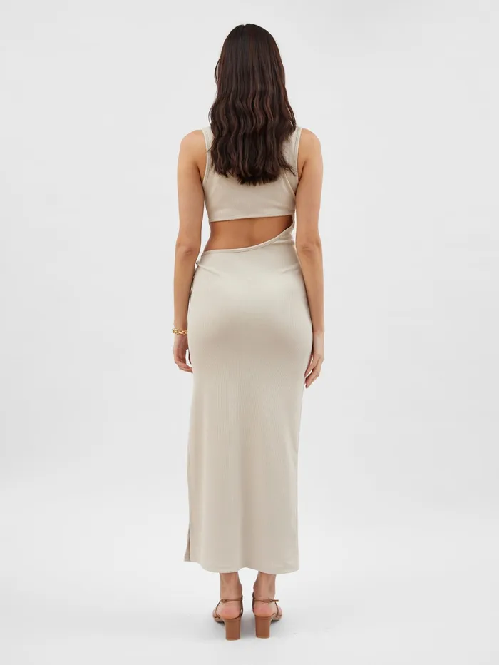 Women Christopher Esber 8211 Folia Float Buckle Tank Dress In Cream The UNDONE Dresses