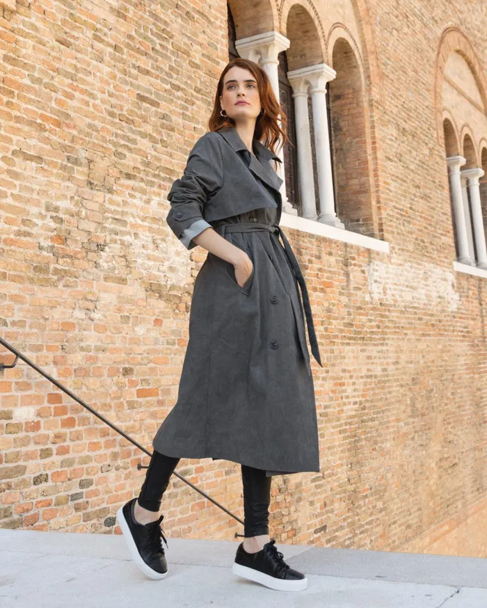 Women Coats and Jackets Belle and Bloom Empirical City Trench Coat 8211 Washed Black