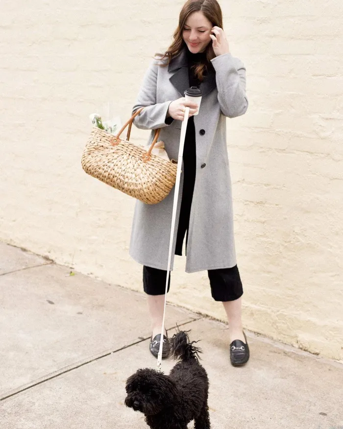 Women Coats and Jackets Belle and Bloom Lexington TwoTone Wool Blend Coat 8211 Grey