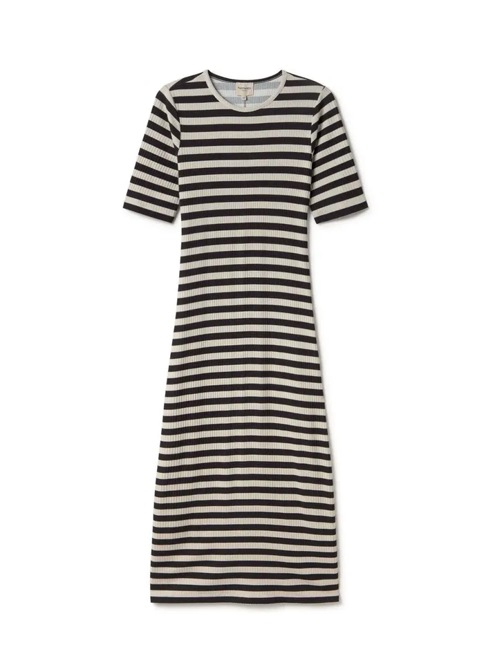 Women Cobh 8211 Black Stripes TWOTHIRDS Dresses