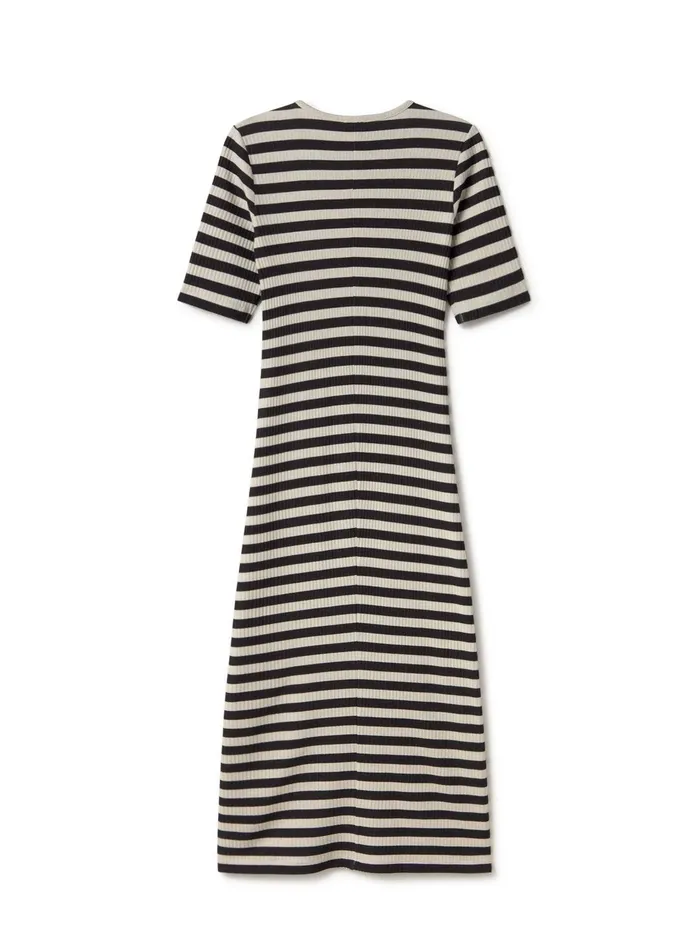 Women Cobh 8211 Black Stripes TWOTHIRDS Dresses