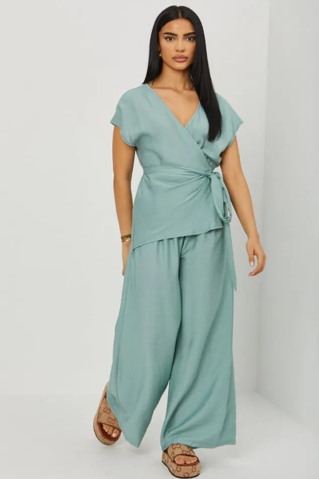 Women Combinaison Pantalon Vert D039eau Dcollet Crois A Nou Green Brentiny Paris Playsuits Women Combinaison Pantalon Vert D039eau Dcollet Crois A Nou Green Brentiny Paris Playsuits