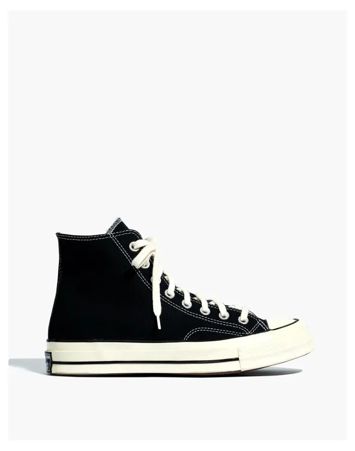 Women Converse Unisex Chuck 70 High Top Sneakers Black Madewell Sneakers