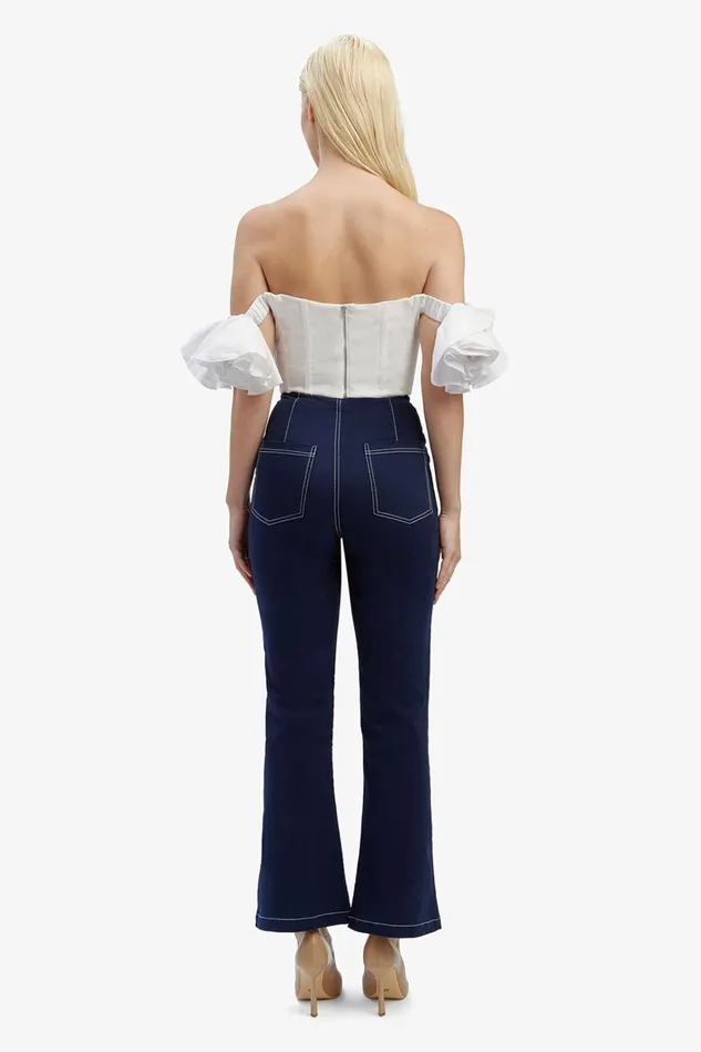 Women Corsets Bardot Sigma Corset Top In Orchid White Orchid White Women Corsets Bardot Sigma Corset Top In Orchid White Orchid White