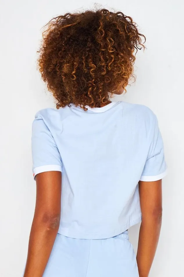 Women Crop Top Derla Bleu Ellesse 8211 Sgj11884 Blue Brentiny Paris TShirts