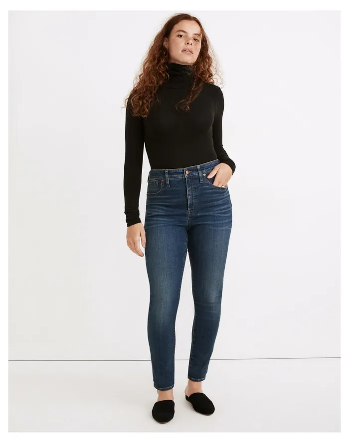 Women Curvy High Rise Skinny Jeans In Lanette Wash Lanette Wash Madewell Jeans
