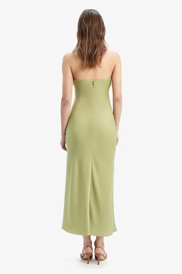 Women Day To Night Dresses Bardot Casette Strapless Slip Dress In Applegreen Applegreen Women Day To Night Dresses Bardot Casette Strapless Slip Dress In Applegreen Applegreen