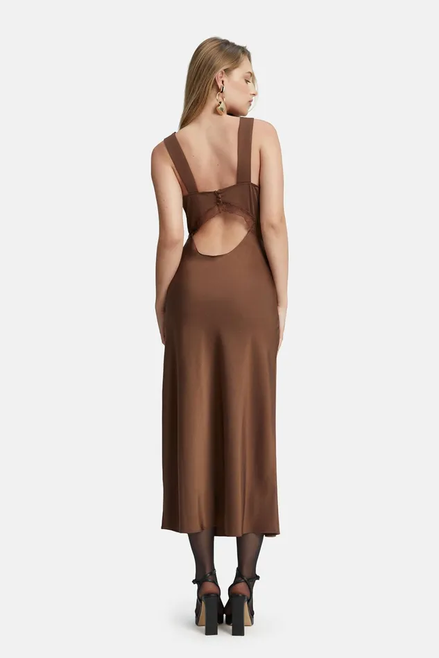 Women Day To Night Dresses Bardot Emory Lace Slip Dress In Chocolate Chocolate Women Day To Night Dresses Bardot Emory Lace Slip Dress In Chocolate Chocolate