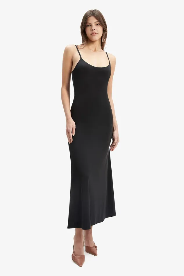 Women Day To Night Dresses Bardot Nadira Maxi Dress In Black Black