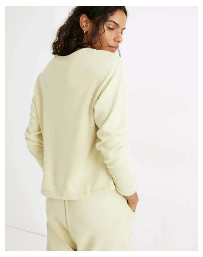 Women Donni Henley Sweater Lime Madewell Sweatshirts and Sweatpants Women Donni Henley Sweater Lime Madewell Sweatshirts and Sweatpants