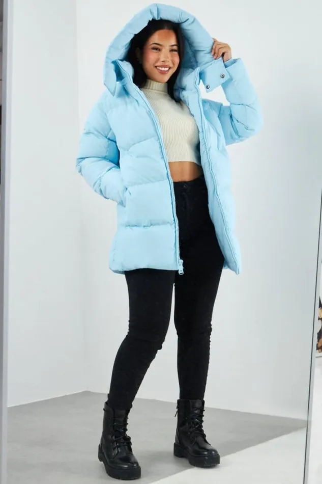 Women Doudoune Bleu Clair Matelasse MiLongue Bleuclair Brentiny Paris White Tops Women Doudoune Bleu Clair Matelasse MiLongue Bleuclair Brentiny Paris White Tops