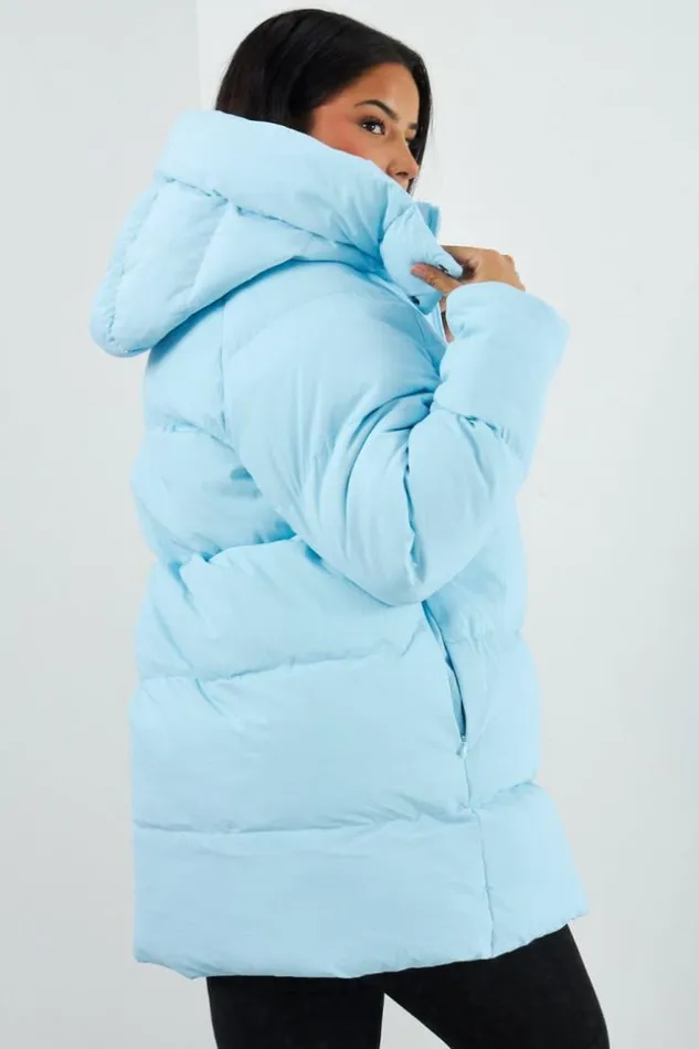 Women Doudoune Bleu Clair Matelasse MiLongue Bleuclair Brentiny Paris White Tops Women Doudoune Bleu Clair Matelasse MiLongue Bleuclair Brentiny Paris White Tops