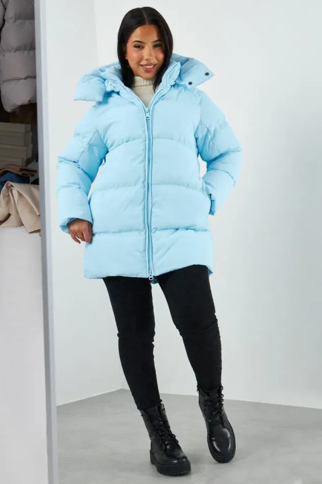 Women Doudoune Bleu Clair Matelasse MiLongue Bleuclair Brentiny Paris White Tops Women Doudoune Bleu Clair Matelasse MiLongue Bleuclair Brentiny Paris White Tops