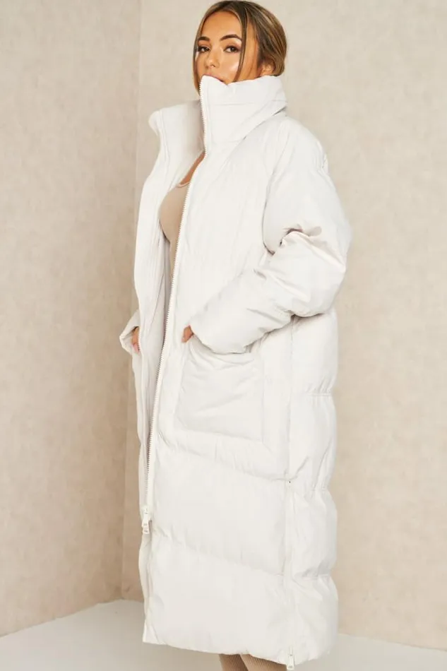 Women Doudoune Longue Matelasse Beige Clair Zippe Beige Brentiny Paris Parkas And Down Jackets Women Doudoune Longue Matelasse Beige Clair Zippe Beige Brentiny Paris Parkas And Down Jackets