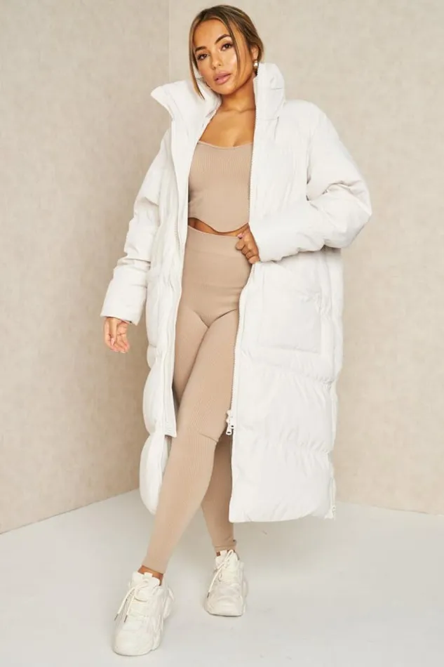 Women Doudoune Longue Matelasse Beige Clair Zippe Beige Brentiny Paris Parkas And Down Jackets Women Doudoune Longue Matelasse Beige Clair Zippe Beige Brentiny Paris Parkas And Down Jackets
