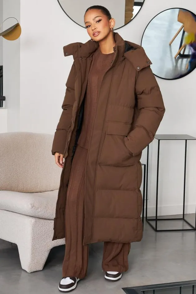Women Doudoune Matelasse Longue Marron Capuche Brown Brentiny Paris Parkas And Down Jackets Women Doudoune Matelasse Longue Marron Capuche Brown Brentiny Paris Parkas And Down Jackets