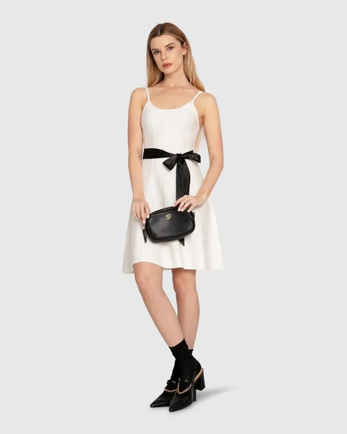 Women Dresses Belle and Bloom Love Her Madly Knit Dress 8211 White
