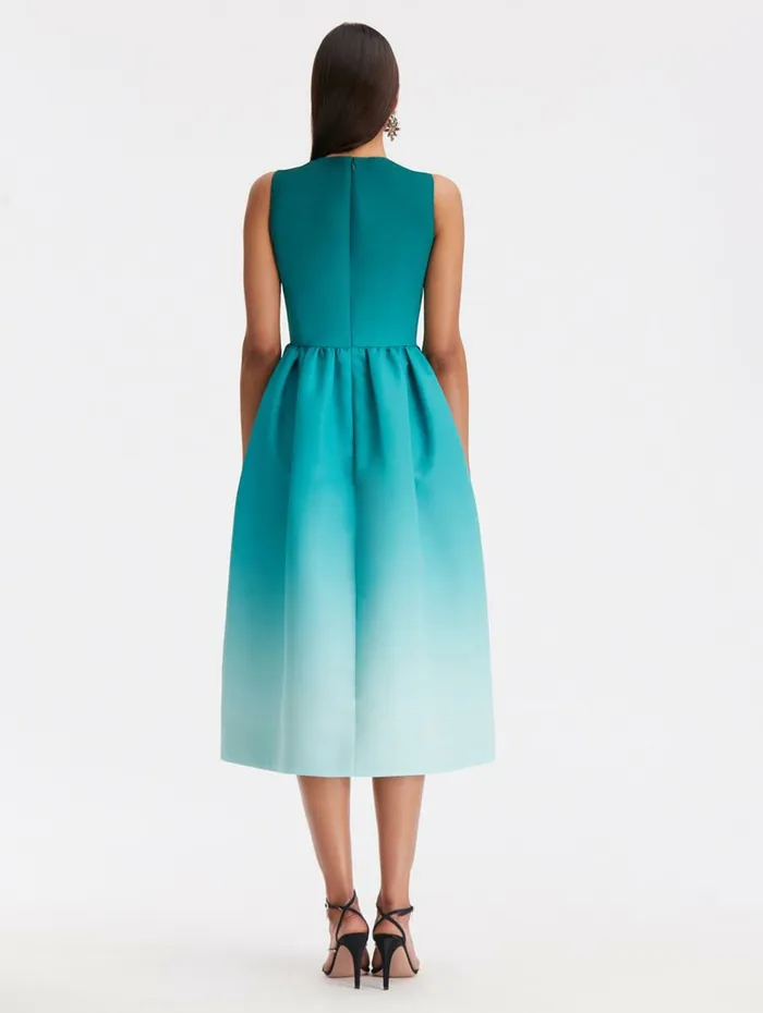Women Dresses Oscar De La Renta Ombr Faille Cocktail Dress Jade Women Dresses Oscar De La Renta Ombr Faille Cocktail Dress Jade