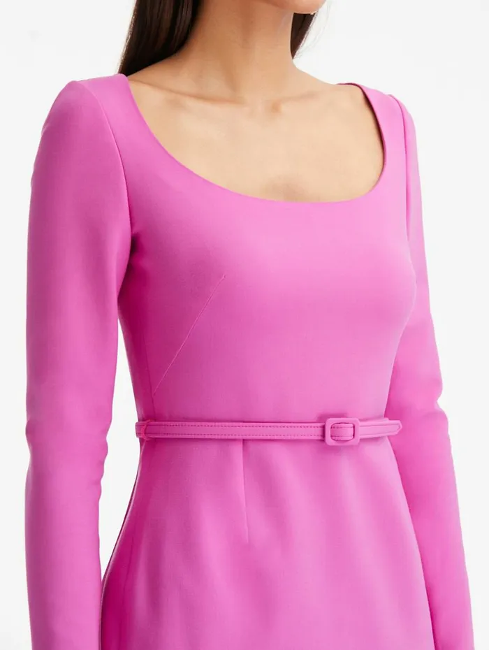 Women Dresses Oscar De La Renta Scoop Neck Pencil Dress Orchid Women Dresses Oscar De La Renta Scoop Neck Pencil Dress Orchid