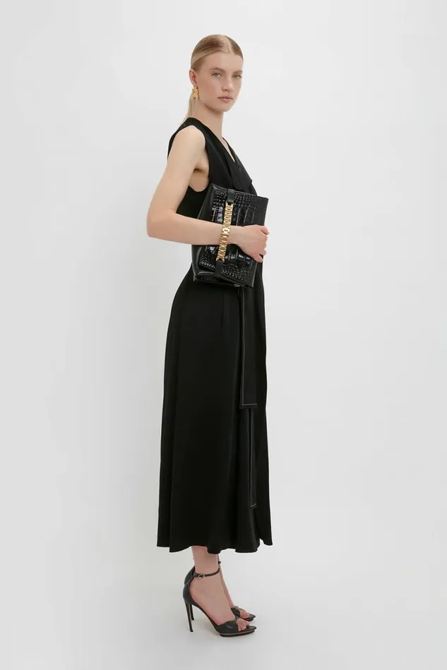 Women Dresses Victoria Beckham Trench Dress In Black