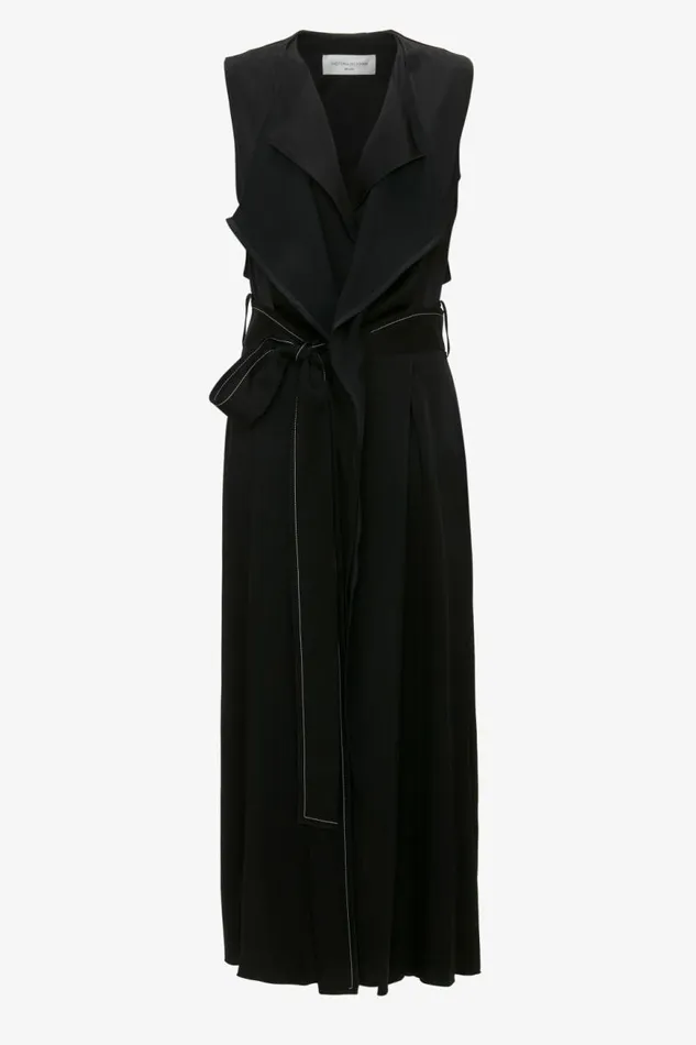 Women Dresses Victoria Beckham Trench Dress In Black