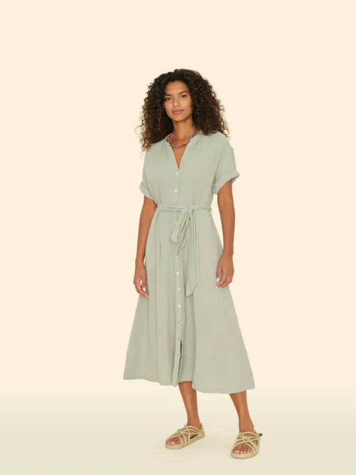 Women Dresses Xirena Aqua Grey Cate Dress
