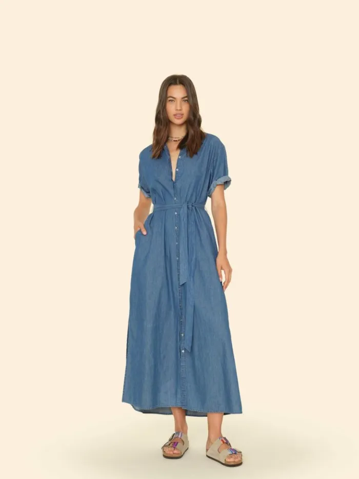 Women Dresses Xirena Blue Rinse Linnet Dress