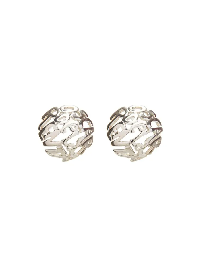 Women Earrings Oscar De La Renta Oscar De La Renta Disk Earrings Silver