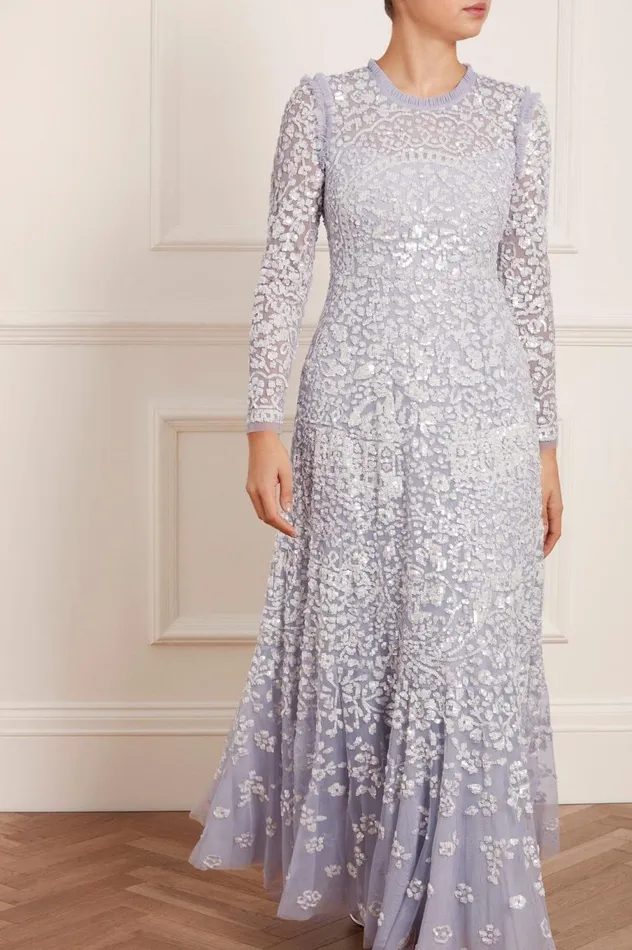 Women Embellished Dresses Needle and Thread Amaryllis Gown Blue