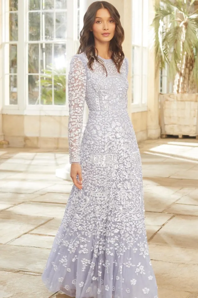 Women Embellished Dresses Needle and Thread Amaryllis Gown Blue