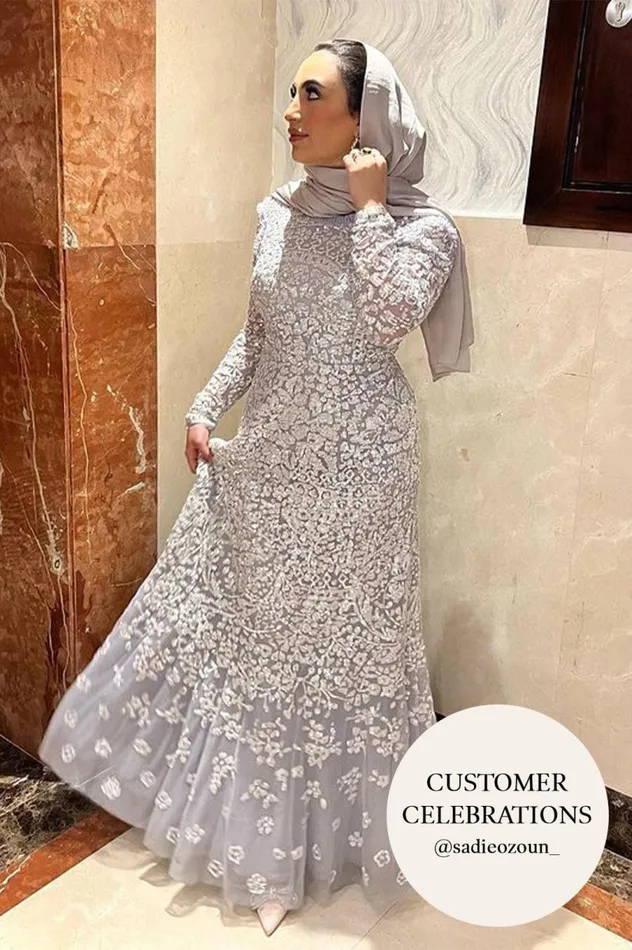 Women Embellished Dresses Needle and Thread Amaryllis Gown Blue