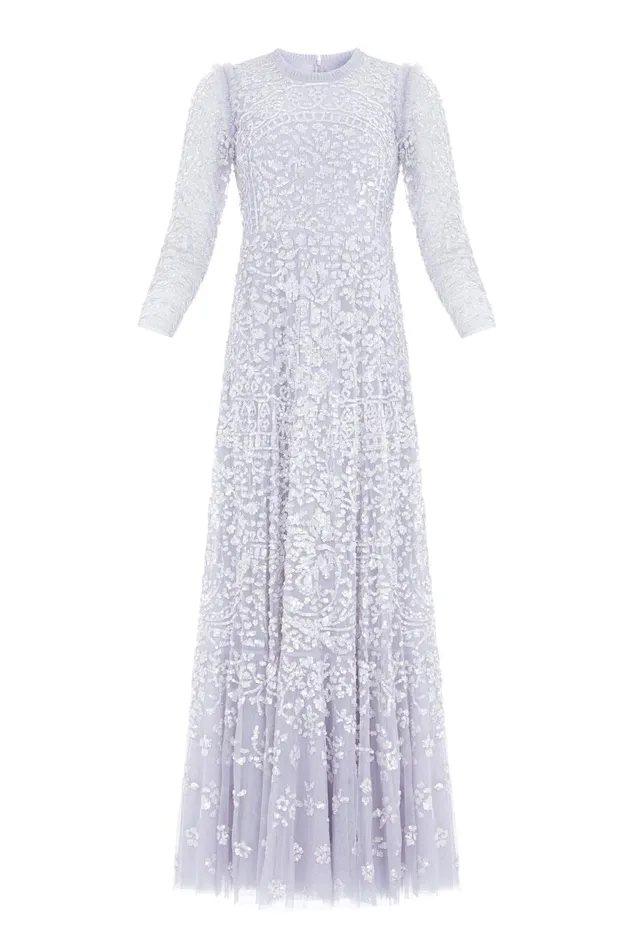 Women Embellished Dresses Needle and Thread Amaryllis Gown Blue