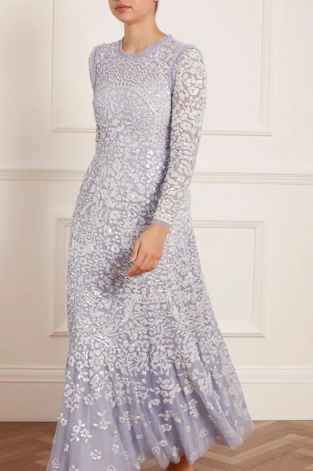 Women Embellished Dresses Needle and Thread Amaryllis Gown Blue