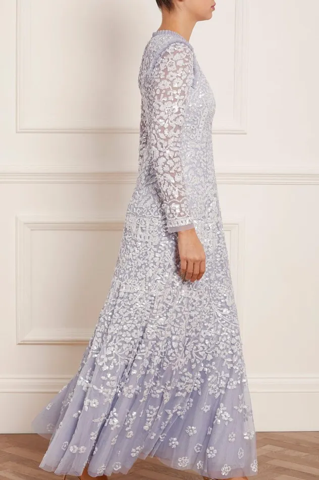 Women Embellished Dresses Needle and Thread Amaryllis Gown Blue