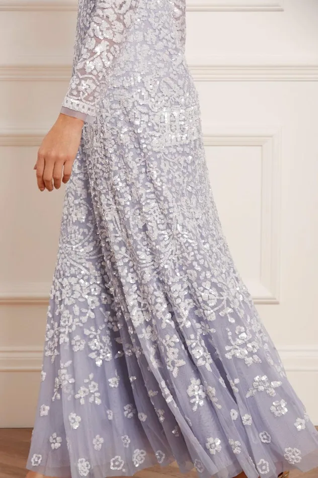 Women Embellished Dresses Needle and Thread Amaryllis Gown Blue