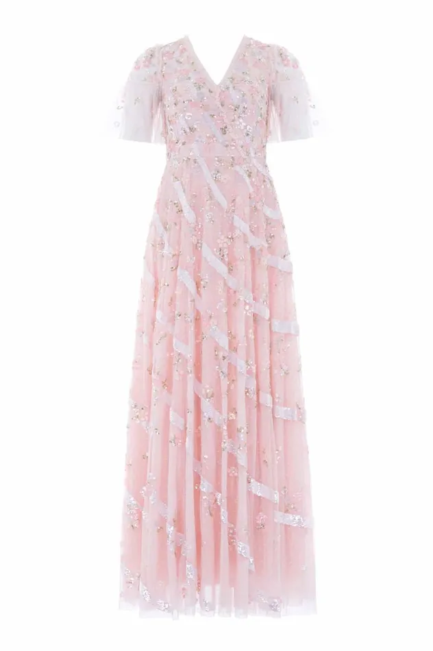 Women Embellished Dresses Needle and Thread Dianella Sequin Gown Pink