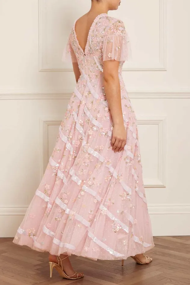 Women Embellished Dresses Needle and Thread Dianella Sequin Gown Pink