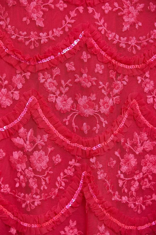 Women Embellished Dresses Needle and Thread Lily Bloom Mini Dress Pink Women Embellished Dresses Needle and Thread Lily Bloom Mini Dress Pink