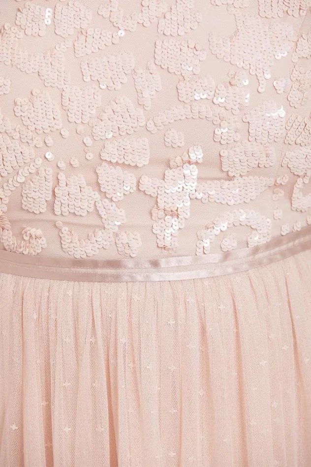 Women Embellished Dresses Needle and Thread Tempest Bodice Gown Pink