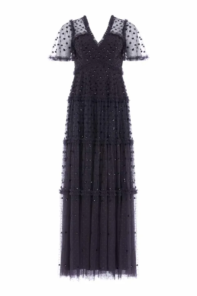 Women Embellished Dresses Needle and Thread Thea Gown Black Women Embellished Dresses Needle and Thread Thea Gown Black