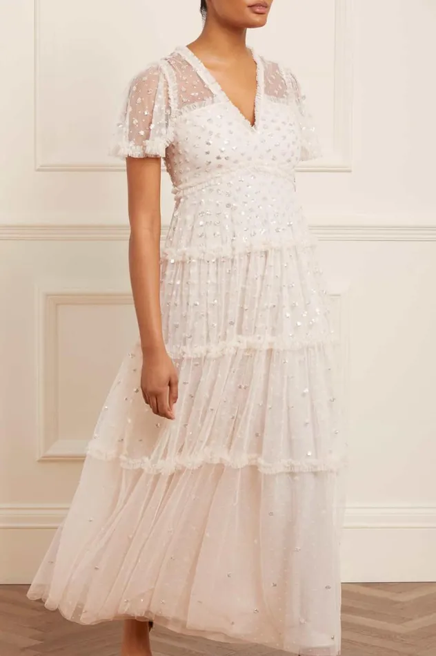 Women Embellished Dresses Needle and Thread Thea Gown Champagne