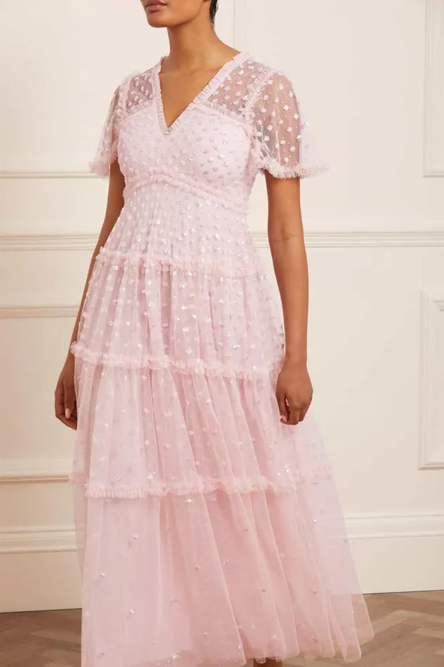 Women Embellished Dresses Needle and Thread Thea Gown Pink
