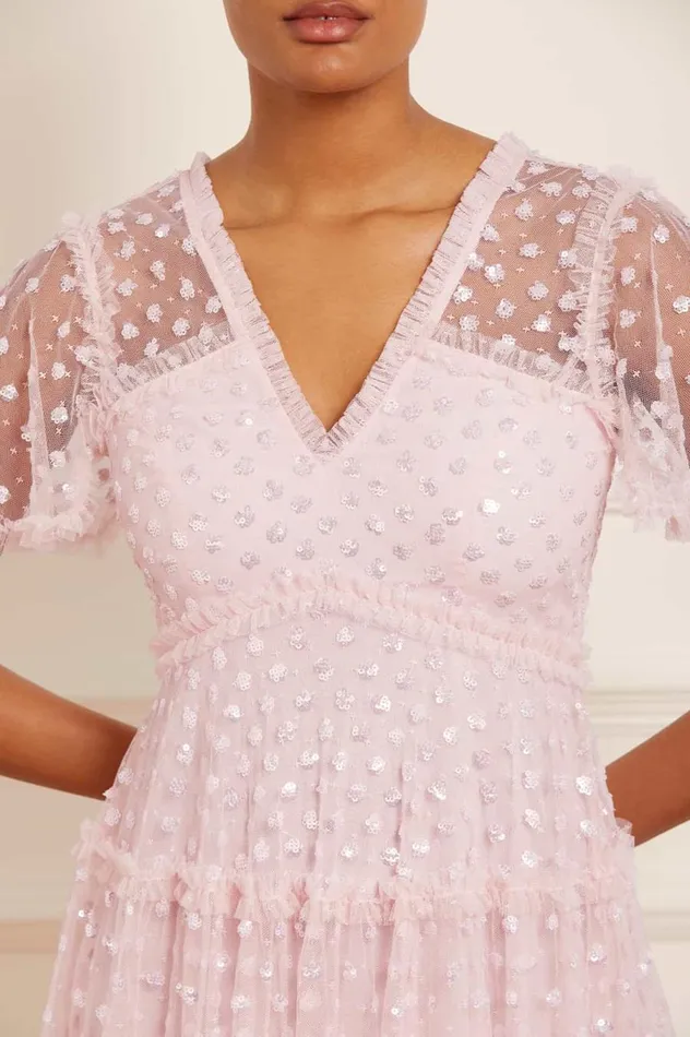 Women Embellished Dresses Needle and Thread Thea Gown Pink Women Embellished Dresses Needle and Thread Thea Gown Pink