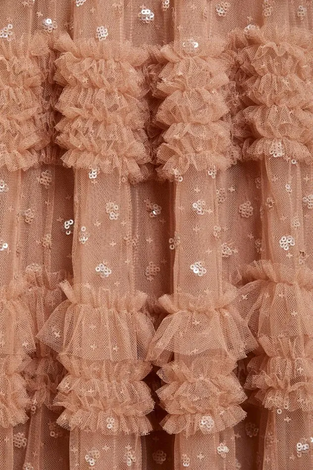 Women Embellished Dresses Needle and Thread Vivian VNeck Gown Beige Women Embellished Dresses Needle and Thread Vivian VNeck Gown Beige
