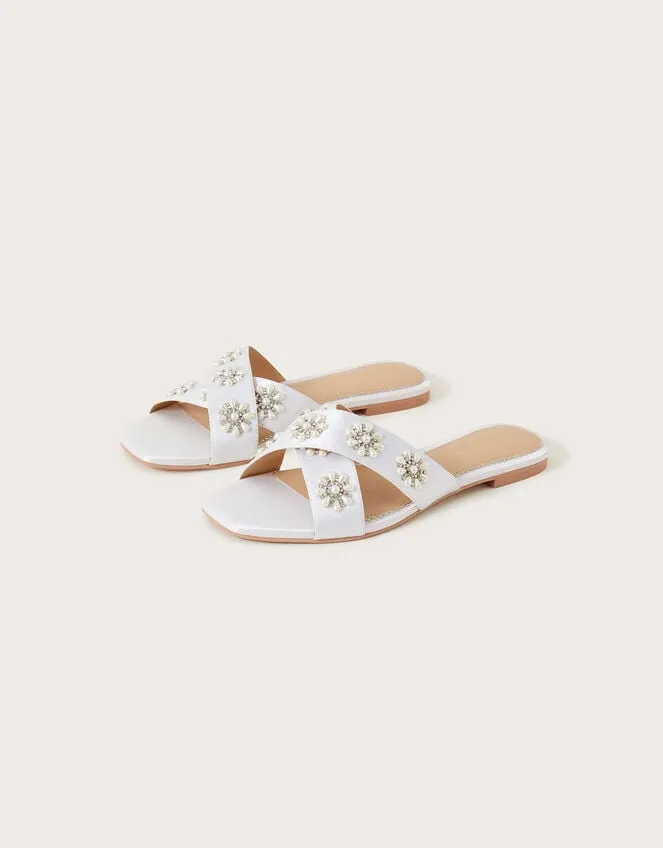 Women Embellished Flat Bridal Sandals Ivory Monsoon Sandals
