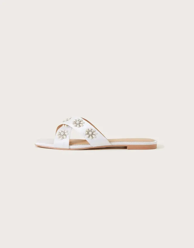 Women Embellished Flat Bridal Sandals Ivory Monsoon Sandals