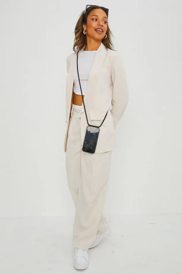 Women Ensemble 2 Pices Blazer Pantalon Beige Beige Brentiny Paris Sets With Top Bottoms Women Ensemble 2 Pices Blazer Pantalon Beige Beige Brentiny Paris Sets With Top Bottoms