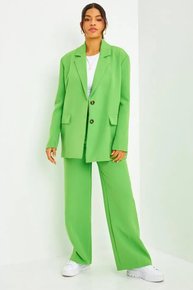 Women Ensemble 2 Pices Blazer Pantalon Tailleur Vert Green Brentiny Paris Pants Women Ensemble 2 Pices Blazer Pantalon Tailleur Vert Green Brentiny Paris Pants